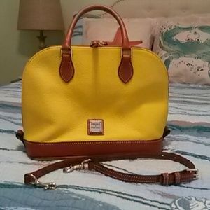 Authentic Yellow Dooney and Burke handbag